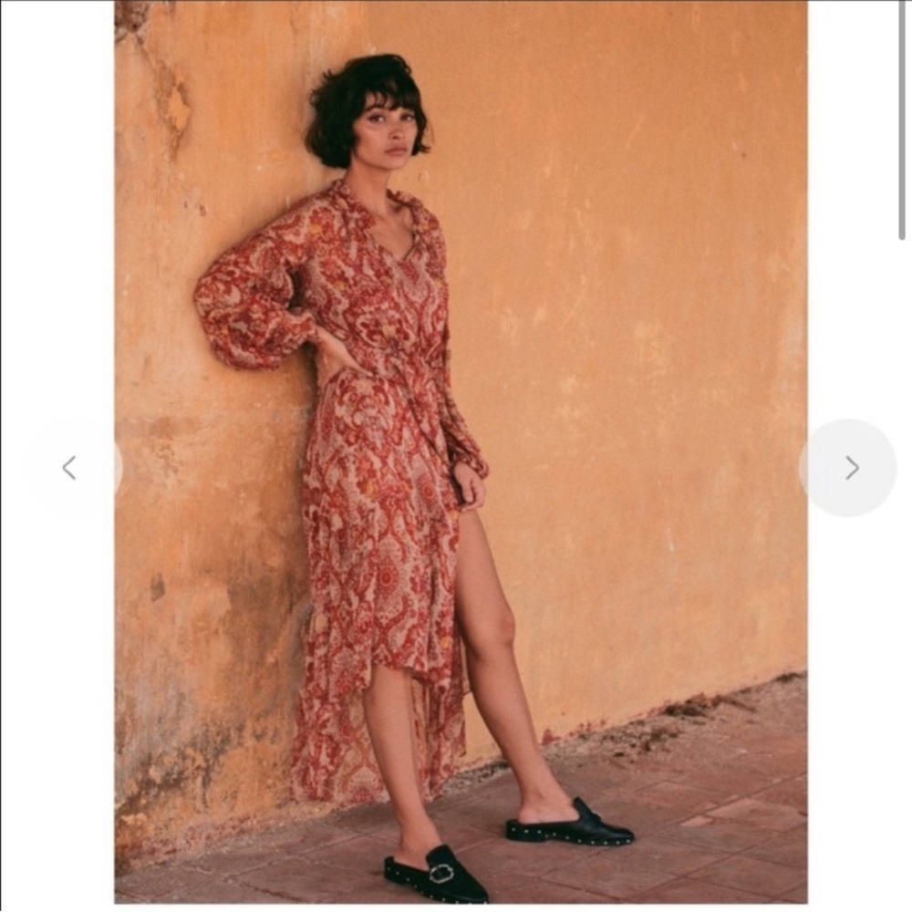 NEW Sunrise by the Kooples Boho Maxi Dress Size 1